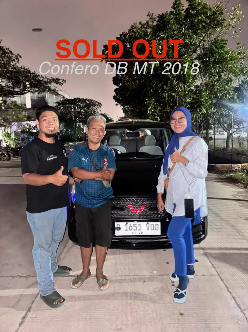 Serah terima Wuling Confero DB 2018 Hitam