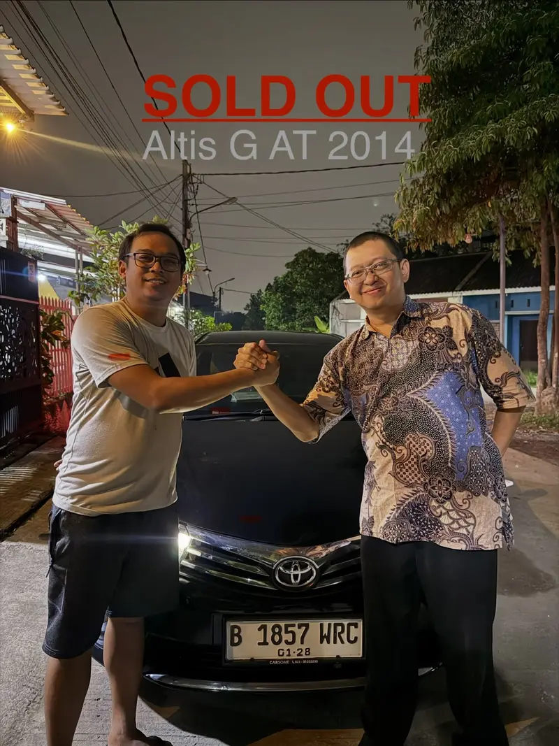 Serah terima Toyota Corolla Altis G 2014 Hitam