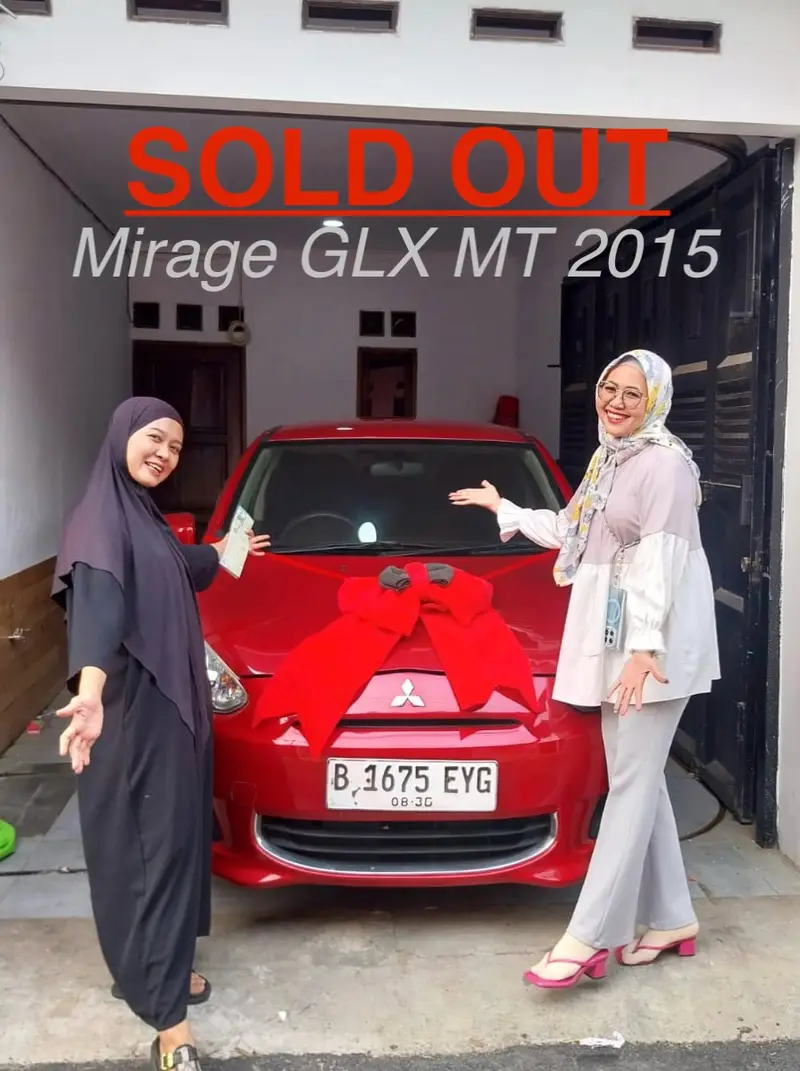 Serah terima Mitsubishi Mirage GLX 2015 Merah